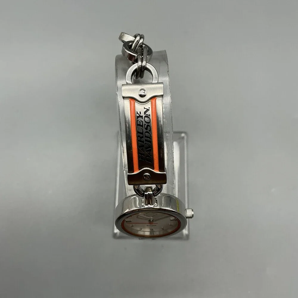 Bulova Harley-Davidson Womens Watch 22mm 76L035 Steel Bracelet New Battery 7.5